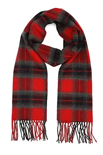 Achillea Scottish Tartan Plaid Scarf - Warm CasModazoneere Feel Winter Scarf, Holiday, Rojdestvo va kundalik kiyim uchun sharflar - 2