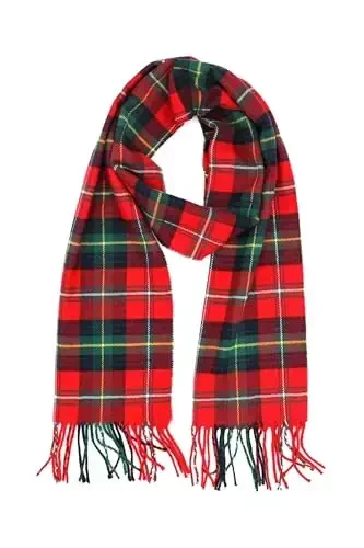 Achillea Scottish Tartan Plaid Scarf - Warm CasModazoneere Feel Winter Scarf, Scarves for Holiday, Christmas & Daily Wear - MODAZONE