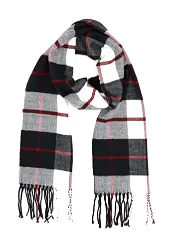 Achillea Scottish Tartan Plaid Scarf - Warm CasModazoneere Feel Winter Scarf, Scarves for Holiday, Christmas & Daily Wear - 2