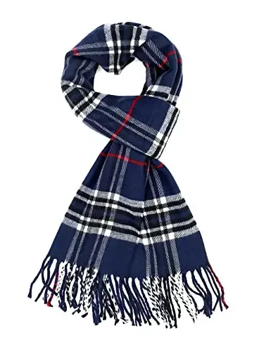 Achillea Scottish Tartan Plaid Scarf - Warm CasModazoneere Feel Winter Scarf, Scarves for Holiday, Christmas & Daily Wear - MODAZONE