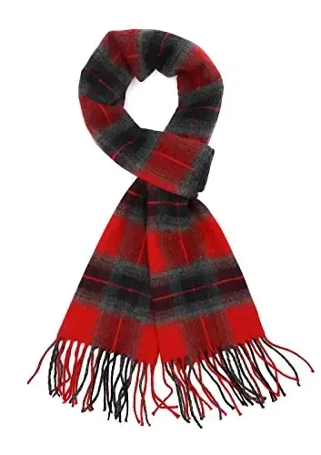 Achillea Scottish Tartan Plaid Scarf - Warm CasModazoneere Feel Winter Scarf, Scarves for Holiday, Christmas & Daily Wear - MODAZONE