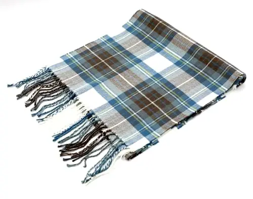 Achillea Scottish Tartan Plaid Scarf - Warm CasModazoneere Feel Winter Scarf, Scarves for Holiday, Christmas & Daily Wear - 3