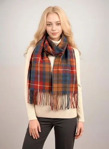 Achillea Scottish Tartan Plaid Scarf - Warm CasModazoneere Feel Winter Scarf, Scarves for Holiday, Christmas & Daily Wear - 2