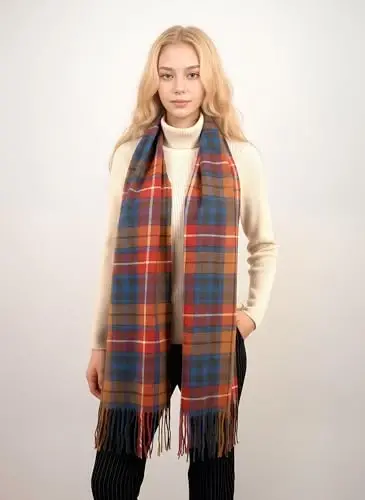 Achillea Scottish Tartan Plaid Scarf - Warm CasModazoneere Feel Winter Scarf, Scarves for Holiday, Christmas & Daily Wear - 6