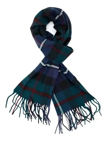 Achillea Scottish Tartan Plaid Scarf - Warm CasModazoneere Feel Winter Scarf, Scarves for Holiday, Christmas & Daily Wear - 2