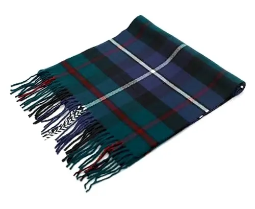 Achillea Scottish Tartan Plaid Scarf - Warm CasModazoneere Feel Winter Scarf, Scarves for Holiday, Christmas & Daily Wear - 4