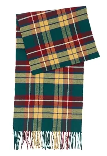 Achillea Scottish Tartan Plaid Scarf - Warm CasModazoneere Feel Winter Scarf, Scarves for Holiday, Christmas & Daily Wear - 6