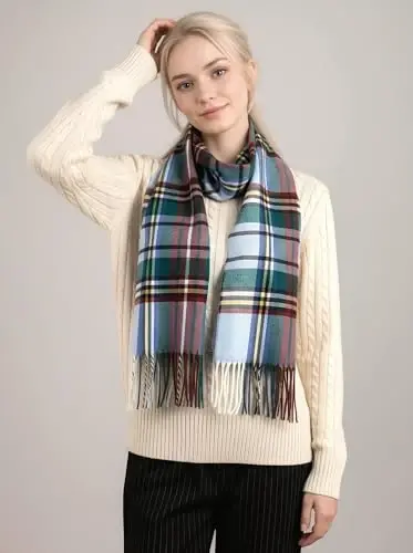 Achillea Scottish Tartan Plaid Scarf - Warm CasModazoneere-Feel Winter Scarf, Scarves for Holiday, Christmas & Daily Wear - 4