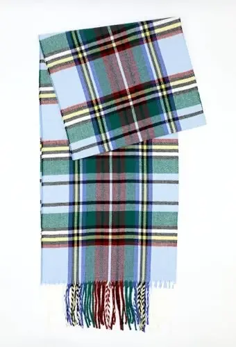 Achillea Scottish Tartan Plaid Scarf - Warm CasModazoneere-Feel Winter Scarf, Scarves for Holiday, Christmas & Daily Wear - 5