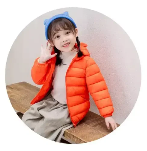 Achiyi Winter Coats Puffer Padded Jacket for Toddler Boys Girls Kids Light Outwear Cute Bear Ears with Hoods Clothing - 5