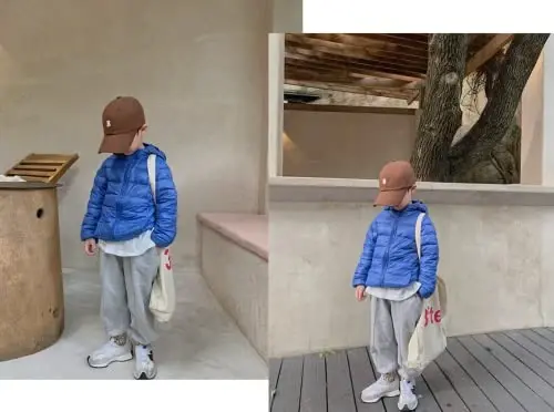 Achiyi Winter Coats Puffer Padded Jacket for Toddler Boys Girls Kids Light Outwear Cute Bear Ears with Hoods Clothing - 5