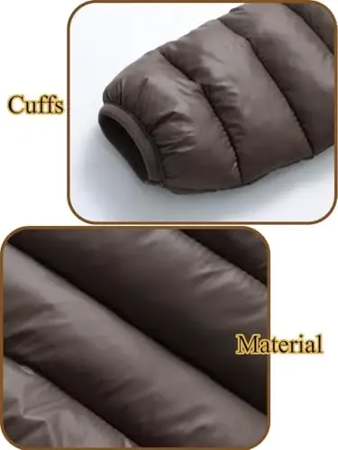 Achiyi Winter Coats Puffer Padded Jacket for Toddler Boys Girls Kids Light Outwear Cute Bear Ears with Hoods Clothing - 5