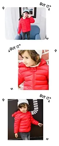 Achiyi Winter Coats Puffer Padded Jacket for Toddler Boys Girls Kids Light Outwear Cute Bear Ears with Hoods Clothing - 6