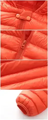 Achiyi Winter Coats Puffer Padded Jacket for Toddler Boys Girls Kids Light Outwear Cute Bear Ears with Hoods Clothing - 3