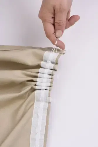 Açık Gri Petek Kadife Dokulu Fon Perde Düz Dikişli Ekstrafor Büzgü 1.sınıf Kalite-Açık Gri - HOME COLOR HOME (1)