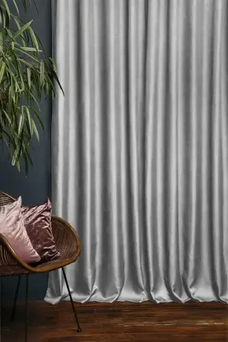 Açık Gri Termal Işık Geçirmez Blackout Karartma Güneşlik Perde (EN X BOY)-Açık Gri - 1