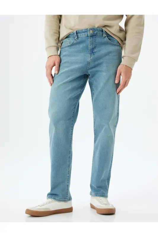 Açık İndigo Erkek Jeans 5WAM40119ID - AÇIK İNDİGO - 3