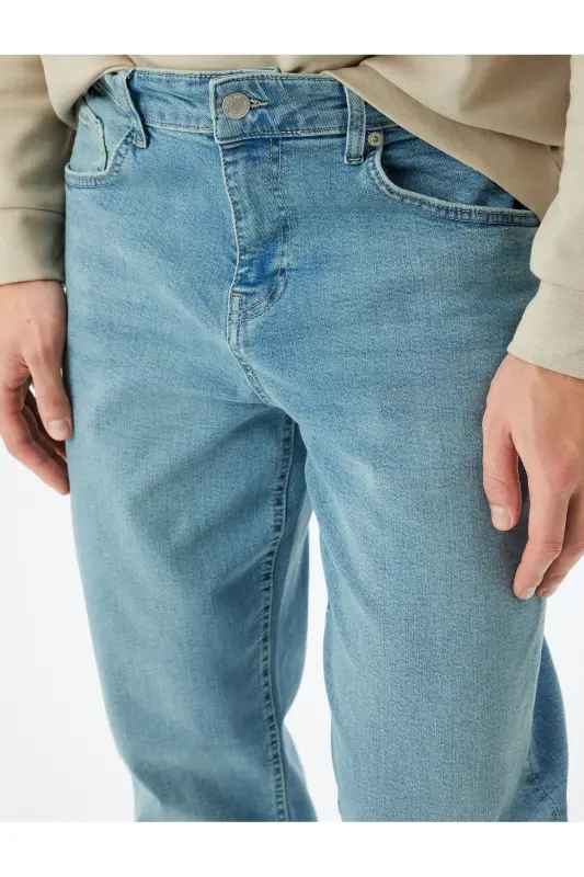 Açık İndigo Erkek Jeans 5WAM40119ID - AÇIK İNDİGO - 5