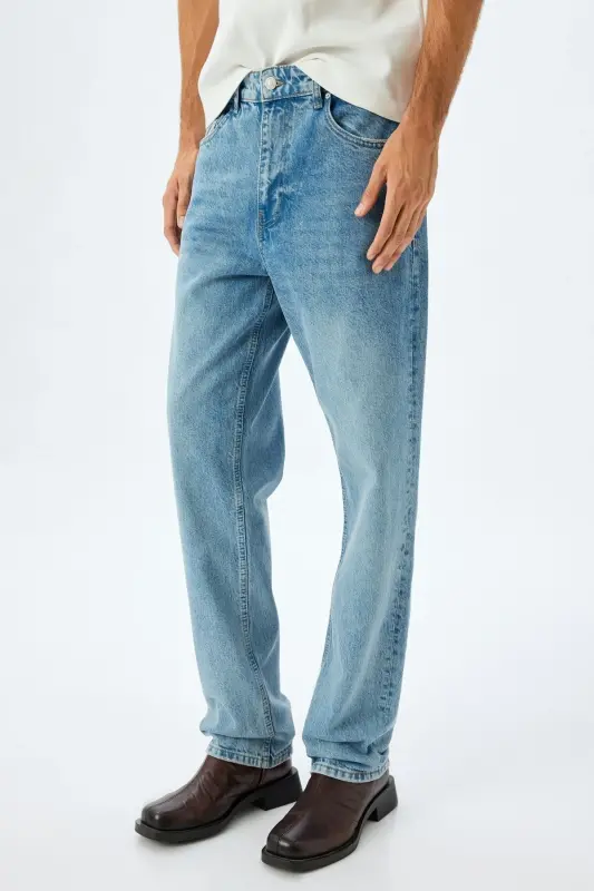 Açık İndigo Erkek Jeans 5WAM40125ID - AÇIK İNDİGO - 3