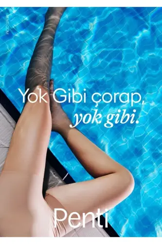 AÇIK TEN /51 numara.YOK GİBİ. 5 Den. PARLAK.Ultra İnce.Krem etkili.Burnu ve külodu şefaf. PAMUK AĞLI - 51 Açık Ten - PENTI (1)