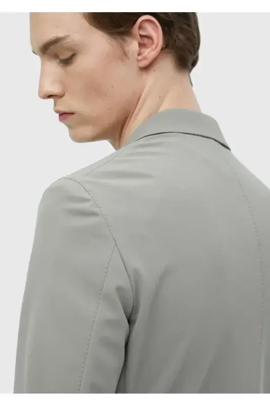 Açık Yeşil Düz Comfort Fit Örme Takım Elbise - 6