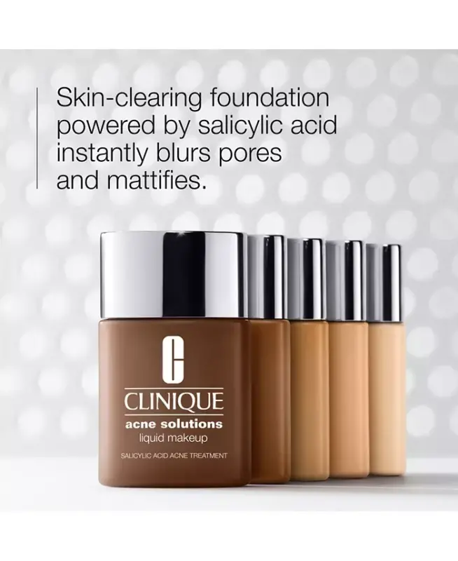 Acne Solutions Liquid Makeup Foundation, 1 oz. - Mahogany - 3