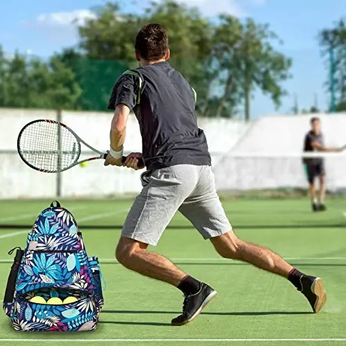 ACOSEN Tenis Çantası Tenis Sırt Çantası - Kadın ve Erkekler için Tenis Raketi, Pickleball Raketi, Badminton Raketi, Squash Raketi, Toplar ve Diğer Aksesuarları Taşımak için Geniş Tenis Çantaları - 12