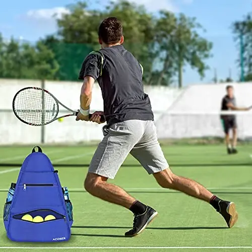 ACOSEN Tennis Bag Tennis Backpack - Large Tennis Bags for Women and Men to Hold Tennis Racket,Pickleball Paddles, Badminton Racquet, Squash Racquet,Balls and Other Accessories - 6