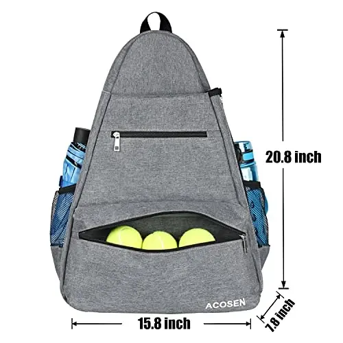 ACOSEN Tennis Bag Tennis Backpack - Large Tennis Bags for Women and Men to Hold Tennis Racket,Pickleball Paddles, Badminton Racquet, Squash Racquet,Balls and Other Accessories - 5