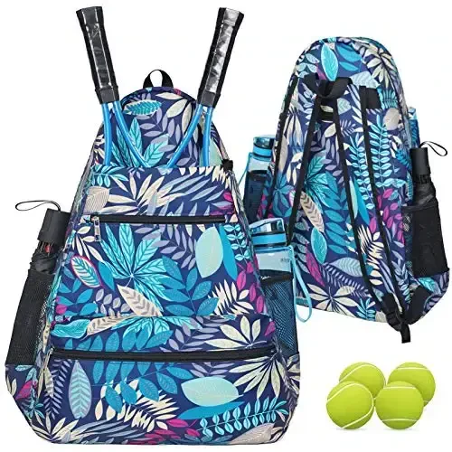 ACOSEN Tennis Bag Tennis Backpack - Ayollar va erkaklar uchun tennis raketkasi, Pickleball eshkaklari, Badminton raketkasi, Skvoş raketkasi, to'plar va boshqa aksessuarlarni ushlab turish uchun katta tennis sumkalari - MODAZONE