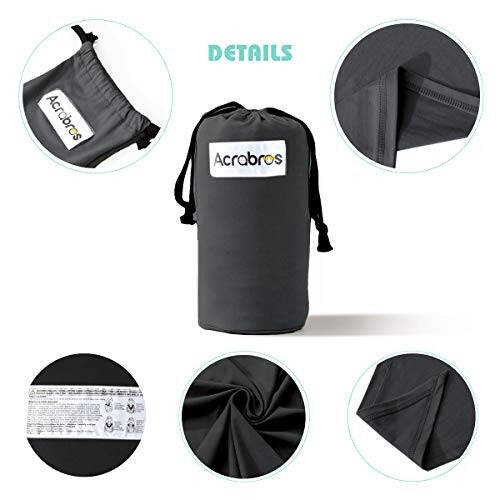 Acrabros Baby Wrap Carrier,Hands Free Baby Carrier Sling,Lightweight,Breathable,Softness,Perfect for Newborn Infants and Babies Shower Gift,Black - 37