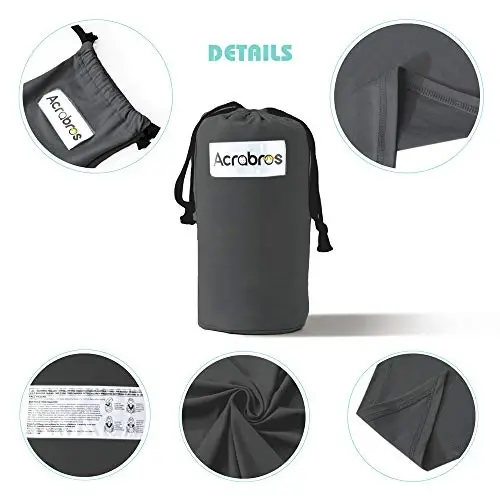 Acrabros Baby Wrap Carrier,Hands Free Baby Carrier Sling,Lightweight,Breathable,Softness,Perfect for Newborn Infants and Babies Shower Gift,Charcoal Grey - 6