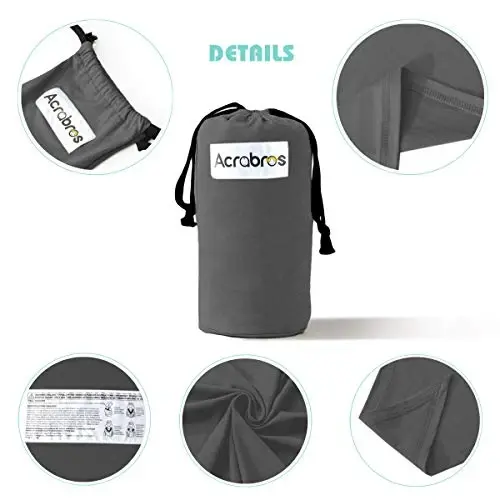 Acrabros Baby Wrap Carrier,Hands Free Baby Carrier Sling,Lightweight,Breathable,Softness,Perfect for Newborn Infants and Babies Shower Gift,Heather Grey - 5