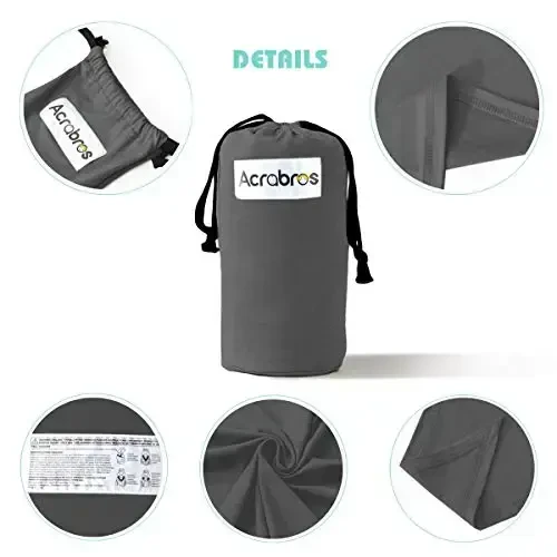 Acrabros Baby Wrap Carrier,Hands Free Baby Carrier Sling,Lightweight,Breathable,Softness,Perfect for Newborn Infants and Babies Shower Gift,Heather Grey - 5