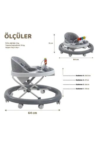 Acrciciko Alfa Yürüteç - ANTRASİT - ACR CICIKO (1)