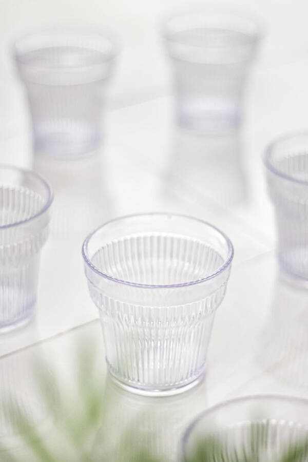 Acrylic Clear Single Short Glass & Water Soft Drink Coffee Side Glass 300 ml (Not Glass) - 3