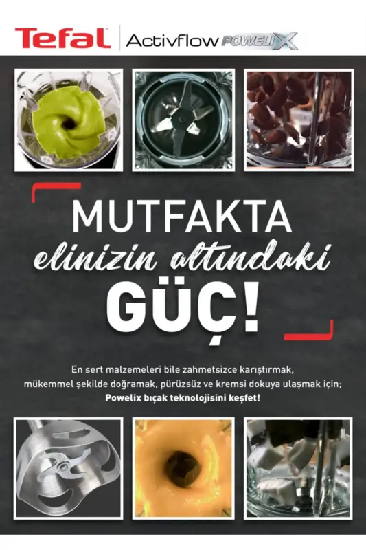 Activflow Cam Hazne Gümüş 1500 W Premium Blender Set | Buz Kırma Özellikli - Siyah - 3