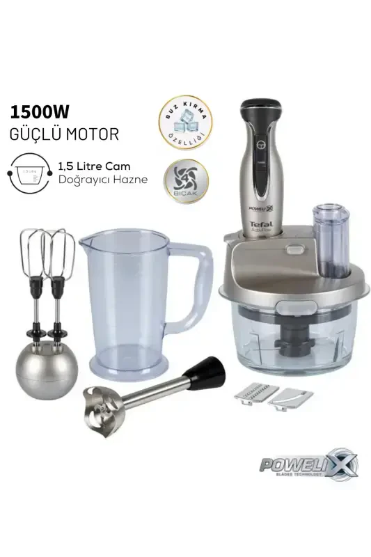 Activflow Glass Jar Silver 1500 W Premium Blender Set - 1