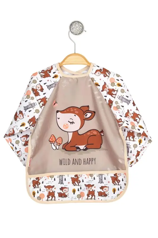 Activity Hobby Feeding Apron with Pocket 1-3 Years-Multicolor - 1