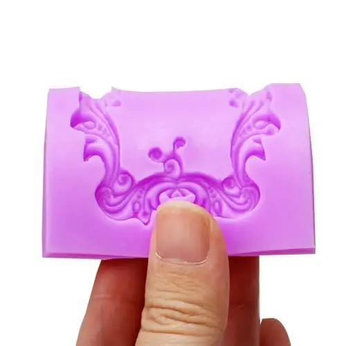 Acvcatto Vintage Baroque Frame Silicone Molds, 4-Piece Photo Frame Fondant Mold for Cupcake Topper Chocolate Candy Polymer Clay Gum Paste Resin Crafts, DIY Jewelry Making - ACVCATTO