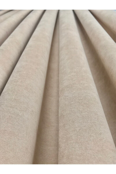 Ada Curtain Beige Single Wing 1/3 Tight Pleat - 1