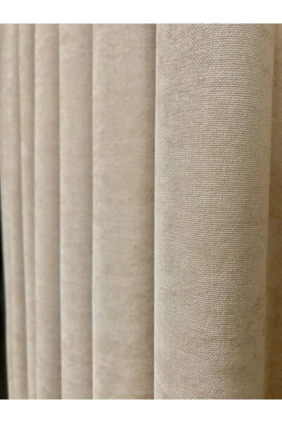 Ada Curtain Beige Single Wing 1/3 Tight Pleat - 9