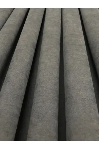 Ada Drapery Anthracite Single Wing 1/3 Tight Pleat 