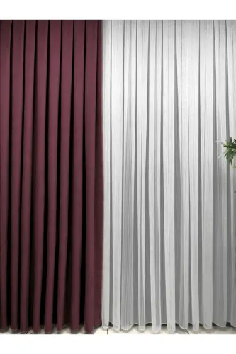 Ada Fonluk Bordo Tek Kanat 1/3 Sık Pile-Bordo - ERDOĞANLAR KOZA (1)