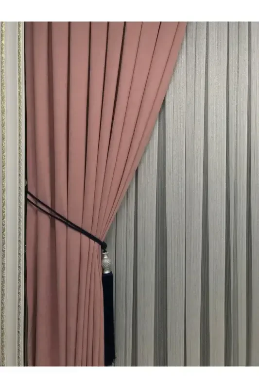 Ада Фонлук Gül Kurusu Tek Kanat 1/3 Sık Pile-Gül Kurusu - 4