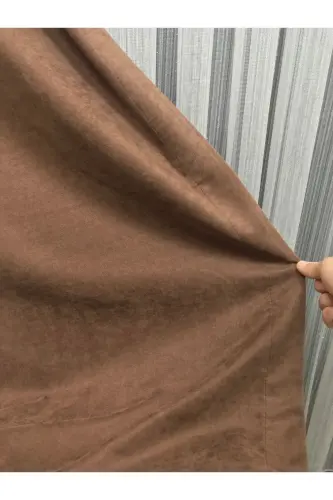 Ada Fonluk Kahverengi Tek Kanat 1/3 Sık Pile - Kahverengi - 3