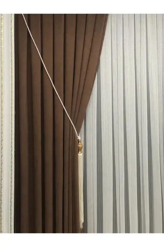 Ада Фонлук Коричневый Однокрылый 1/3 Частая Складка-Коричневый - 4