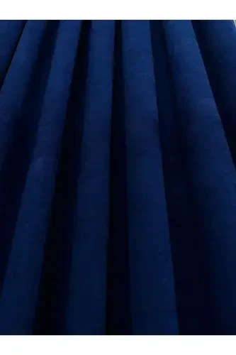 Ada Fonluk Parlement Mavisi (Açık Lacivert) Tek Kanat 1/3 Sık Pile-Mavi - 1