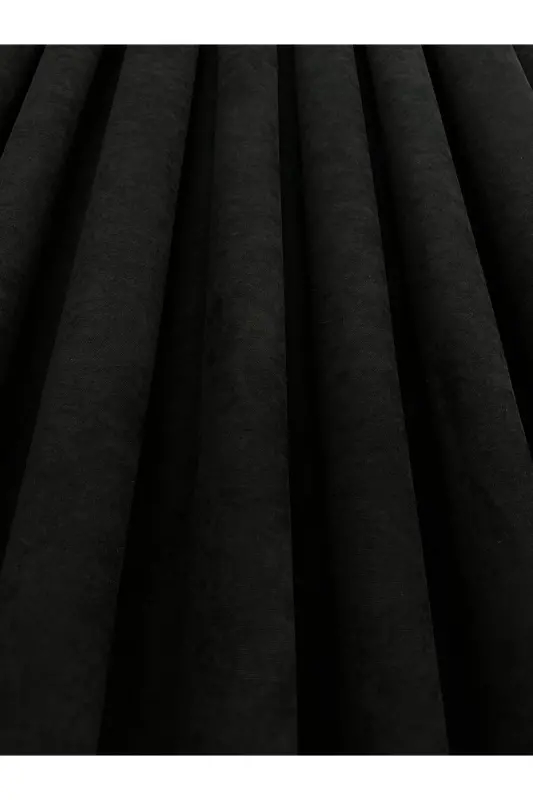 Ada Fonluk Siyah Tek Kanat 1/3 Sık Pile-Siyah - 1