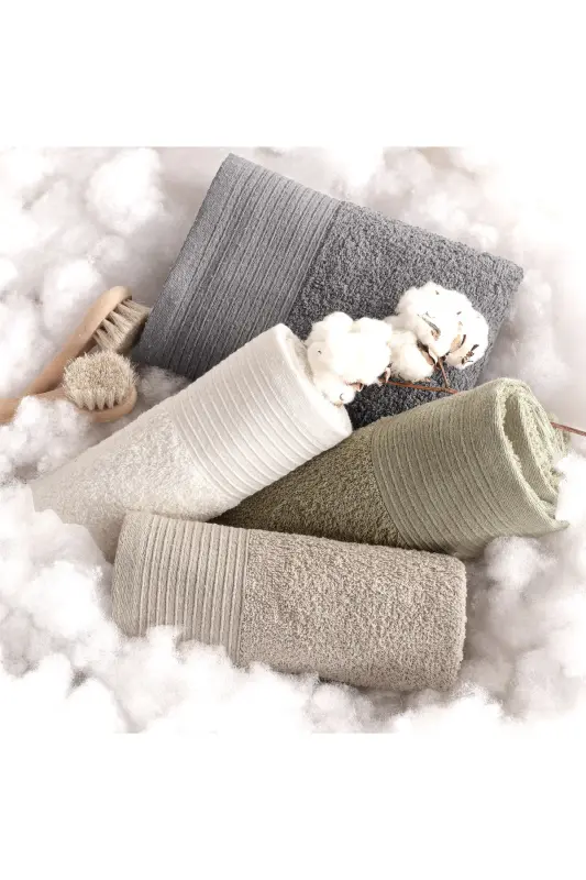 Ada Softline 4-piece 50*90 Cotton Hand and Face Towel | Towel - 1